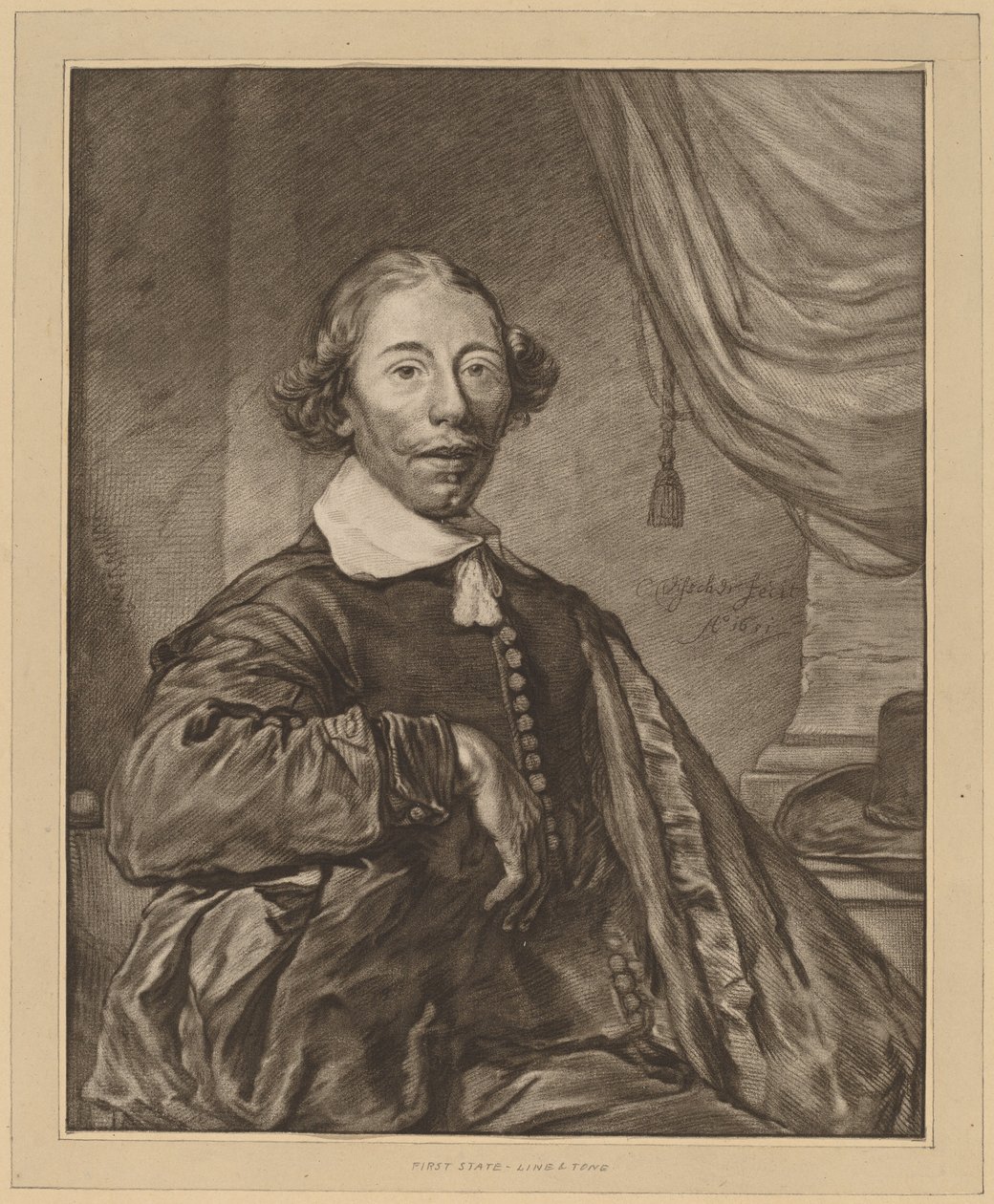 Ritratto di un uomo seduto da Johannes Kornlein