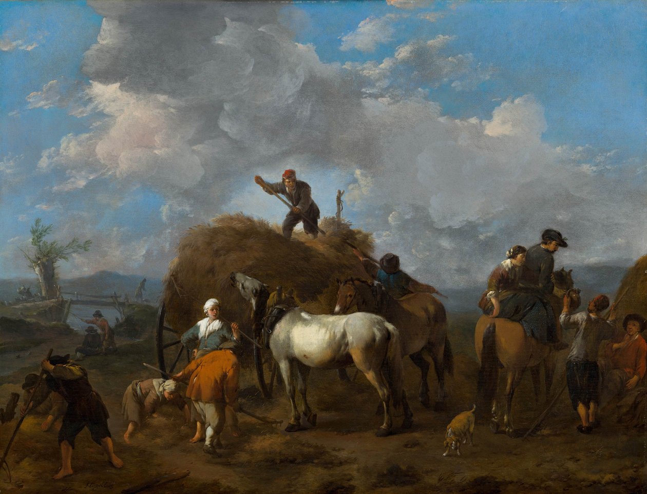 Olandese: raccogliere il fieno da Johannes Lingelbach