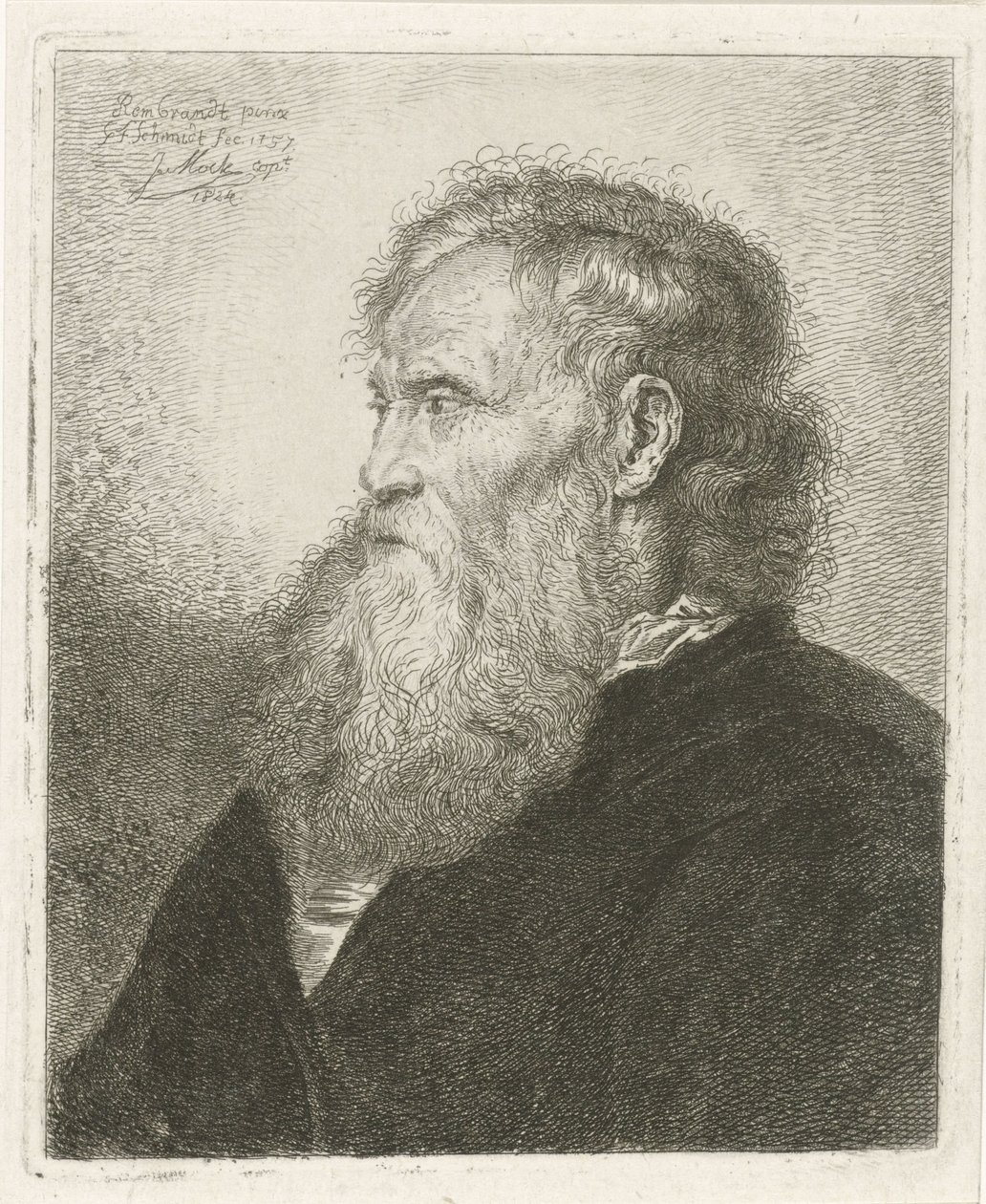 Ritratto di un vecchio con barba da Johannes Mock