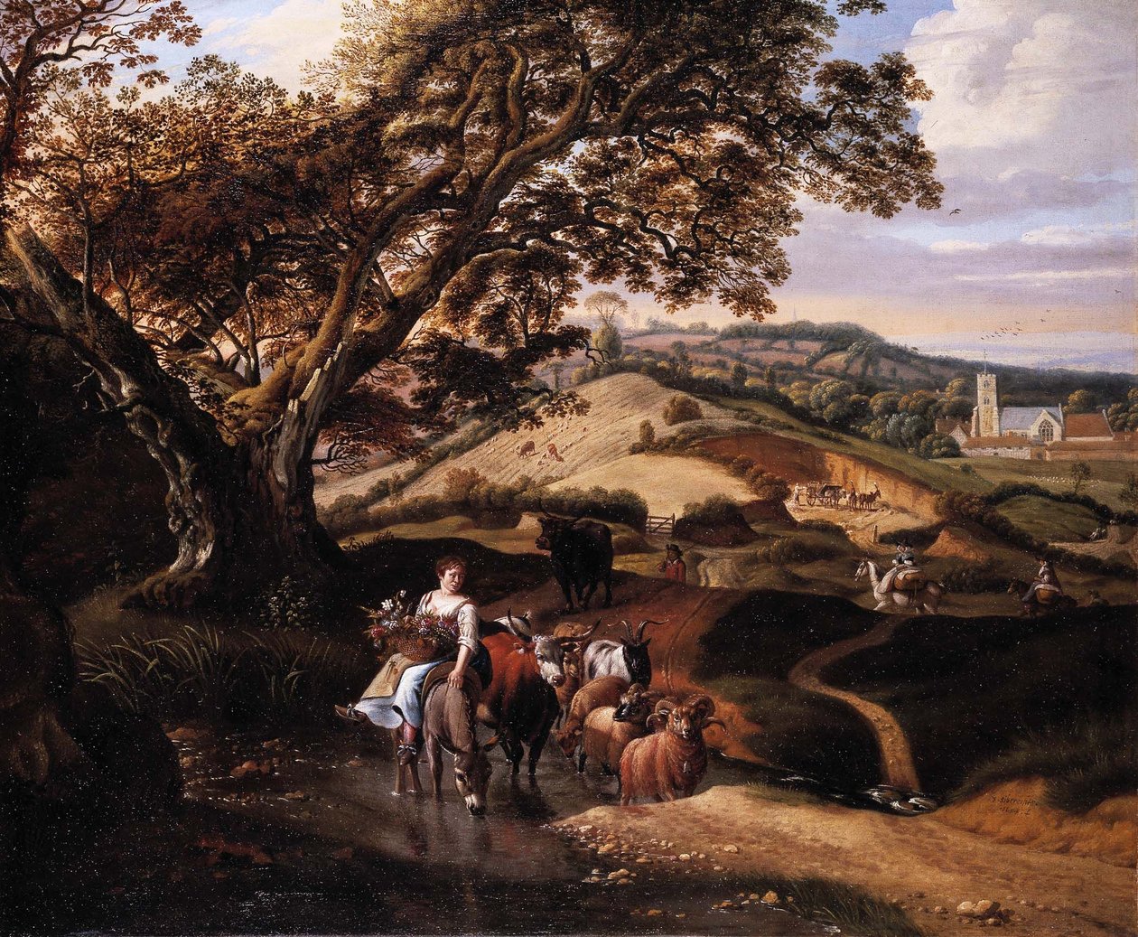 Un paesaggio pastorale da Johannes Siberechts
