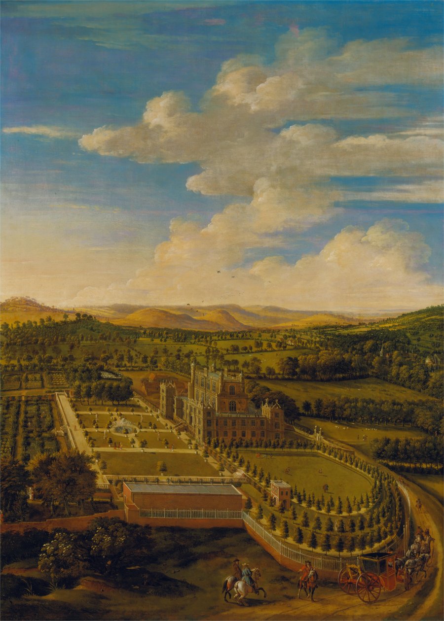 Sala e parco di Wollaton, Nottinghamshire da Johannes Siberechts