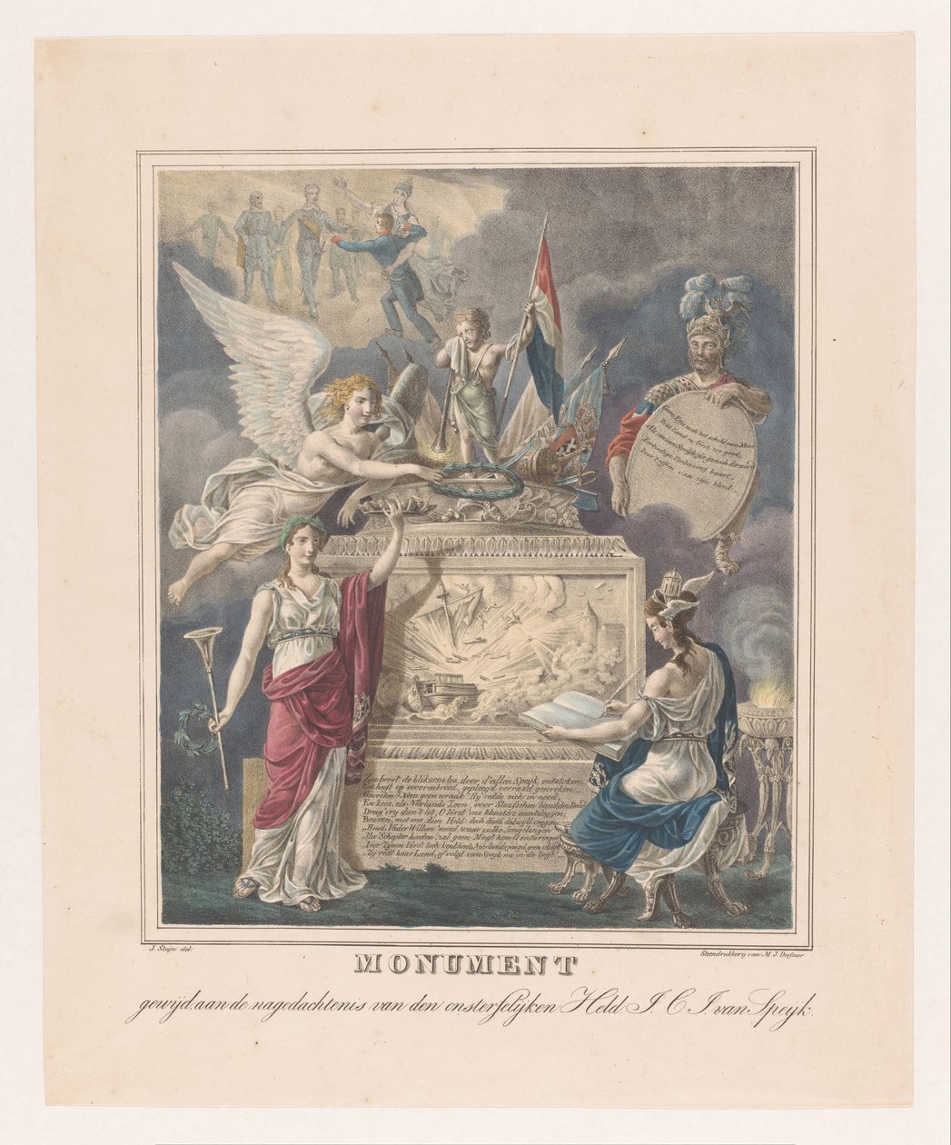 Monumento allegorico per Jan Carel Josephus van Speijk da Johannes Steyn