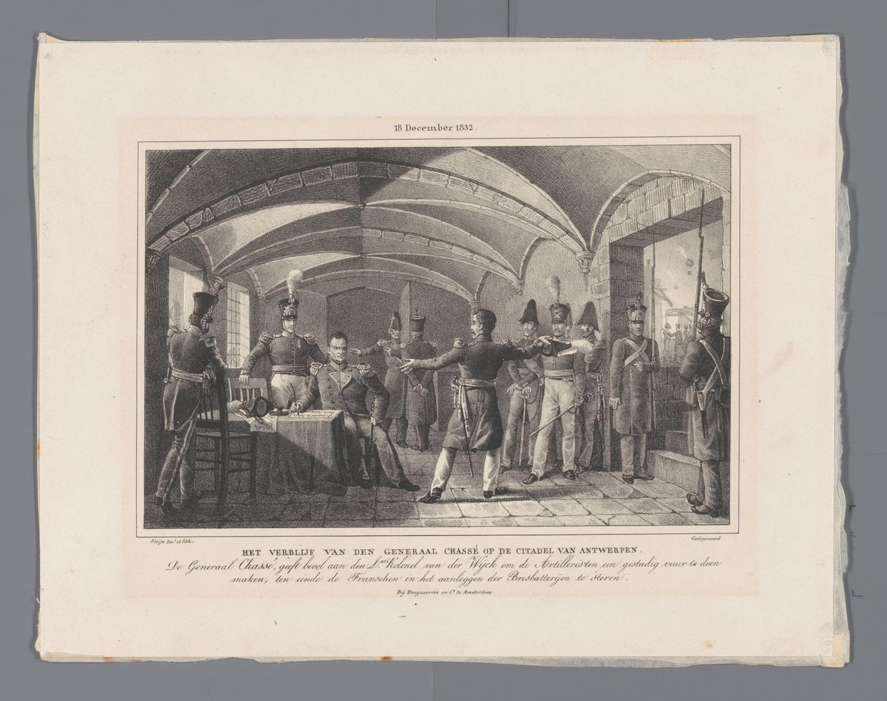 Il soggiorno del generale Chassé nella cittadella di Anversa, 18 dicembre 1832 da Johannes Steyn