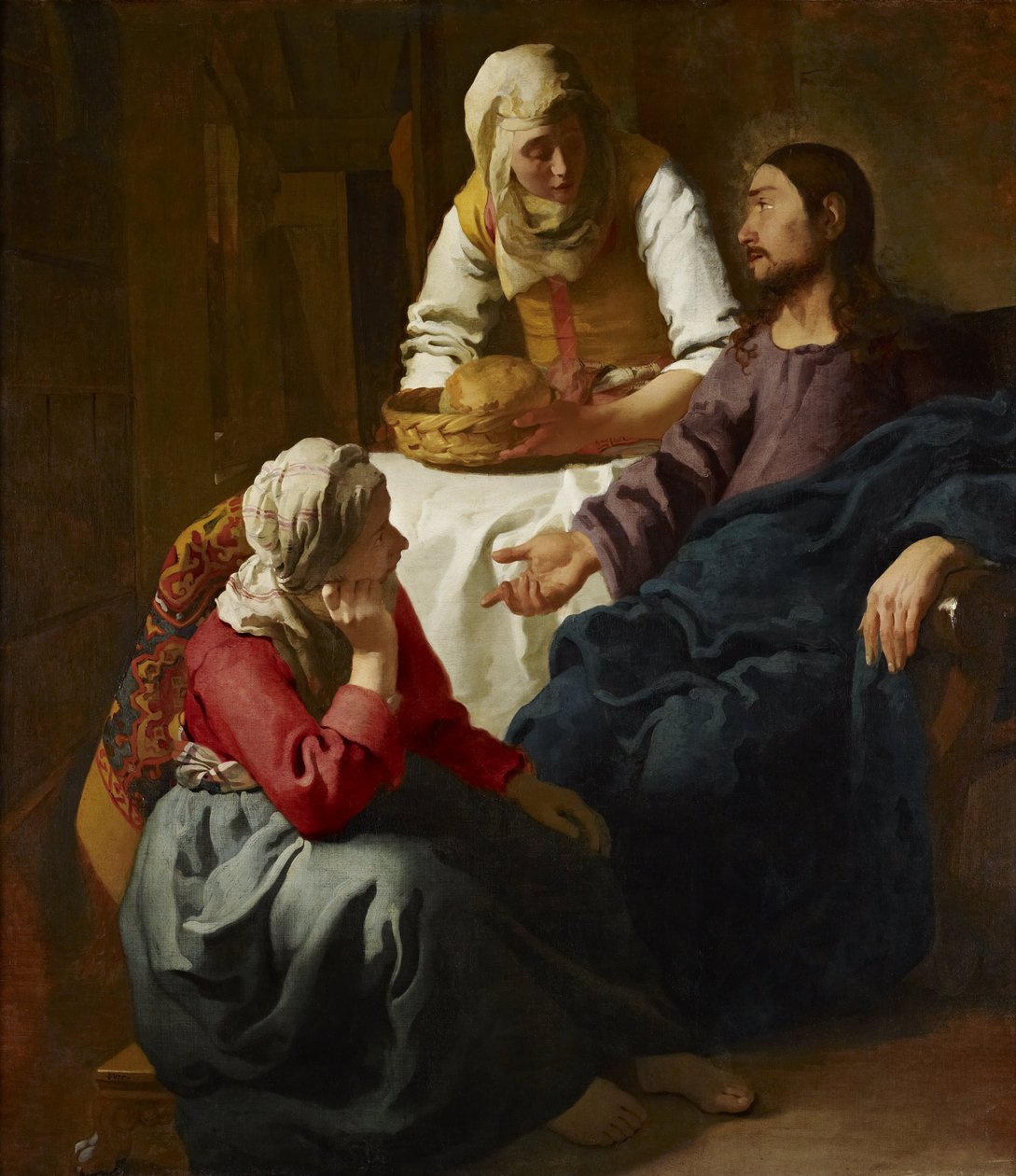 Christus im Haus von Martha und Maria da Johannes Vermeer