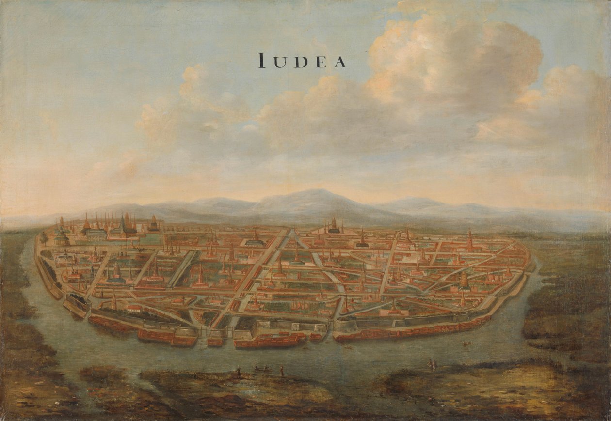 Veduta di Giudea, la capitale del Siam da Johannes Vinckboons (attributed to)
