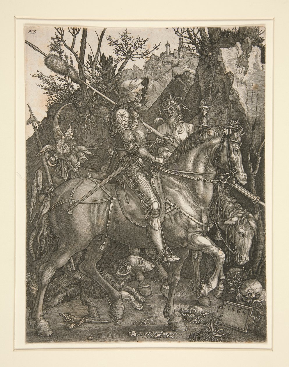 Cavaliere, Morte e Diavolo da Johannes Wierix