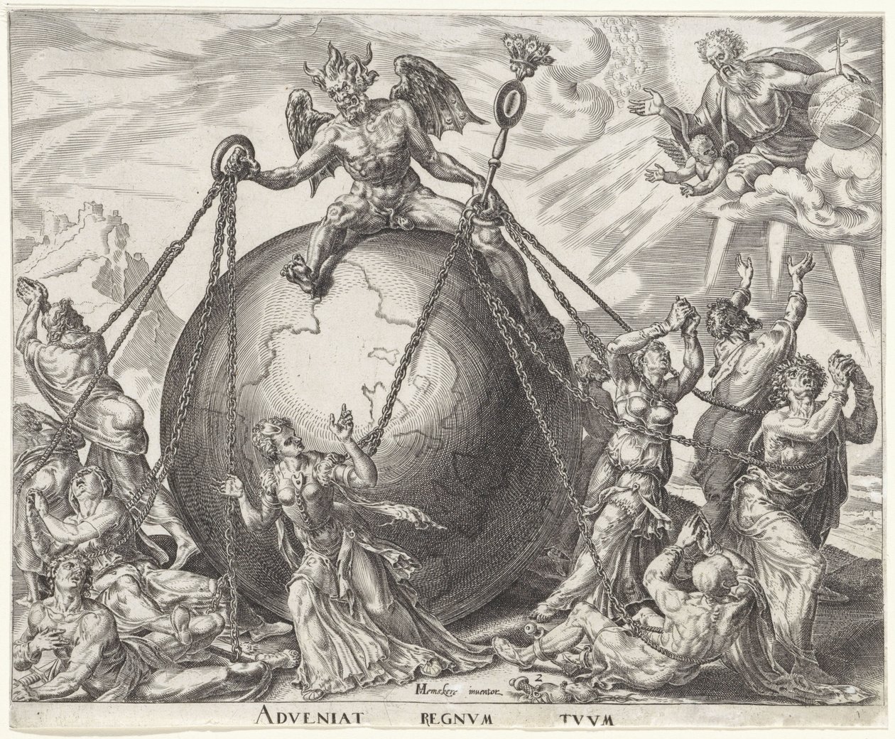 Venga il tuo regno (serie Padre Nostro) da Johannes Wierix