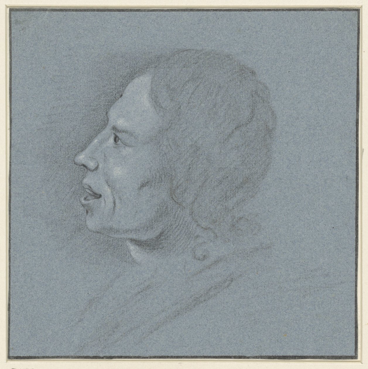 Autoritratto del disegnatore Johannes Ziesenis da Johannes Ziesenis