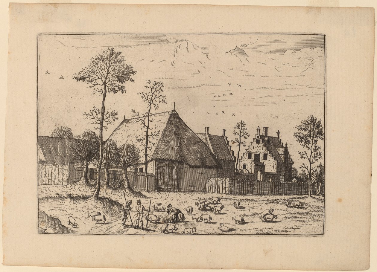Capanno con casetta da Johannes and Lucas van Doetechum after Master of the Small Landscapes