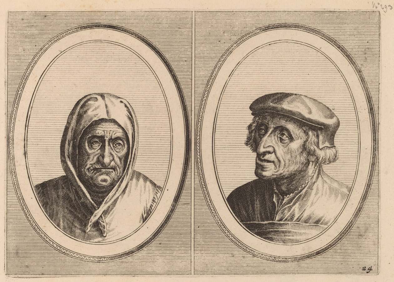 "Aecht Sonder-Ziel" e "Heertje Al-te-mooy" da Johannes and Lucas van Doetechum after Pieter Bruegel the Elder