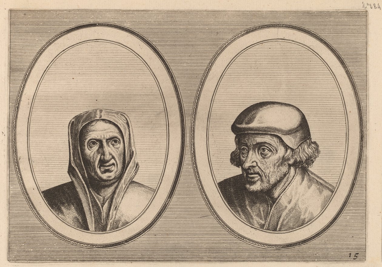 "Beveynsde Hil" e "Listighe Jorden" da Johannes and Lucas van Doetechum after Pieter Bruegel the Elder