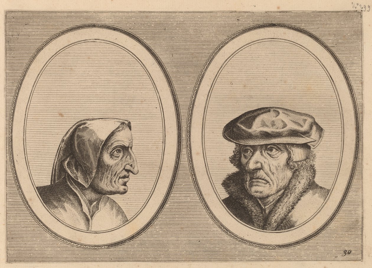 "Buyltje On-versaed" e "Waerner Altijdt-meer" da Johannes and Lucas van Doetechum after Pieter Bruegel the Elder