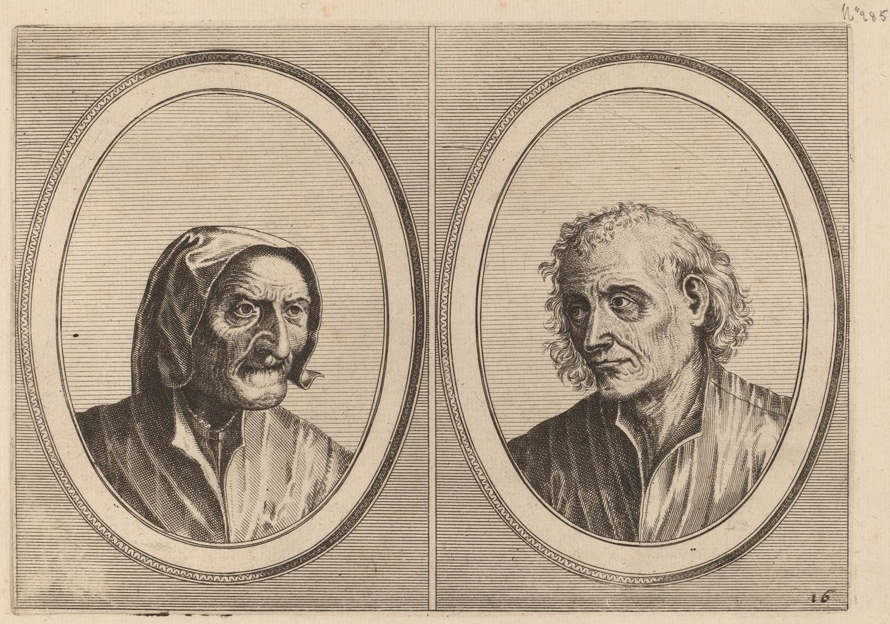 "Foockel Frons-muyl" e "Pietje Hard-loop" da Johannes and Lucas van Doetechum after Pieter Bruegel the Elder