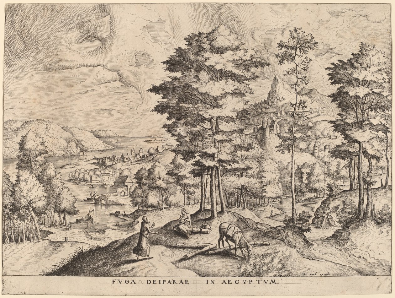 Fuga in Egitto da Johannes and Lucas van Doetechum after Pieter Bruegel the Elder