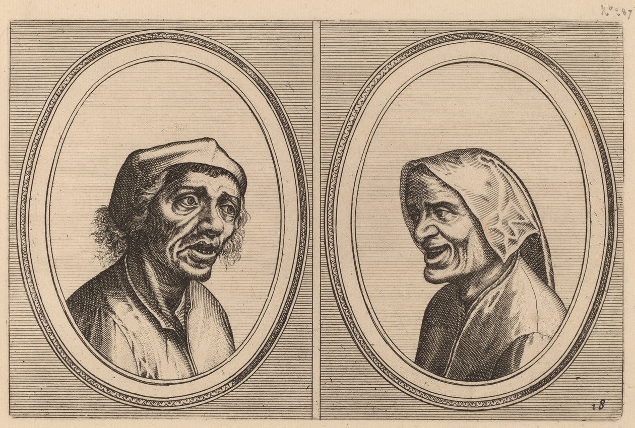 "Goe Geurtjen" e "Kribbighe Babbe" da Johannes and Lucas van Doetechum after Pieter Bruegel the Elder