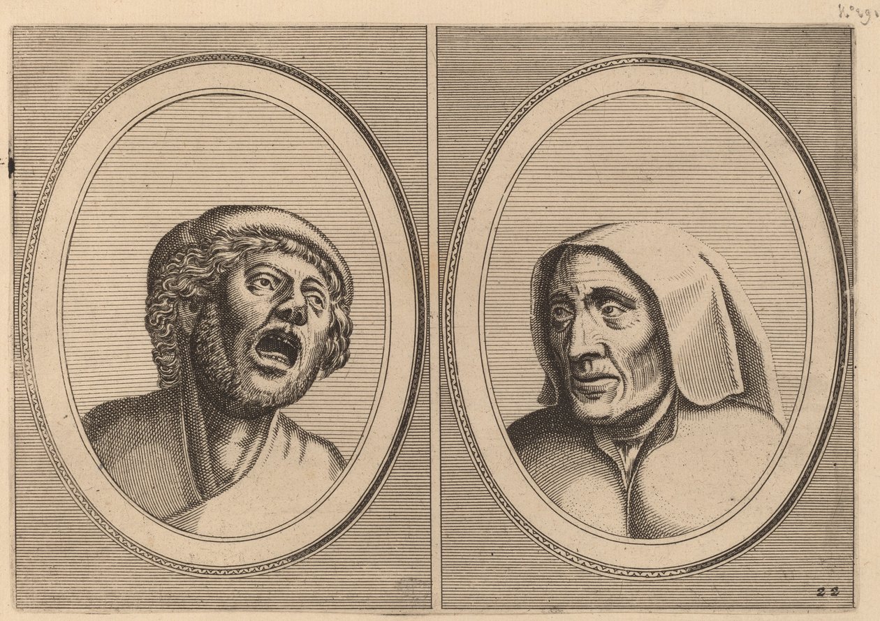 "Hansje Singh in Veldt" e "Blaeuwe Aecht" da Johannes and Lucas van Doetechum after Pieter Bruegel the Elder