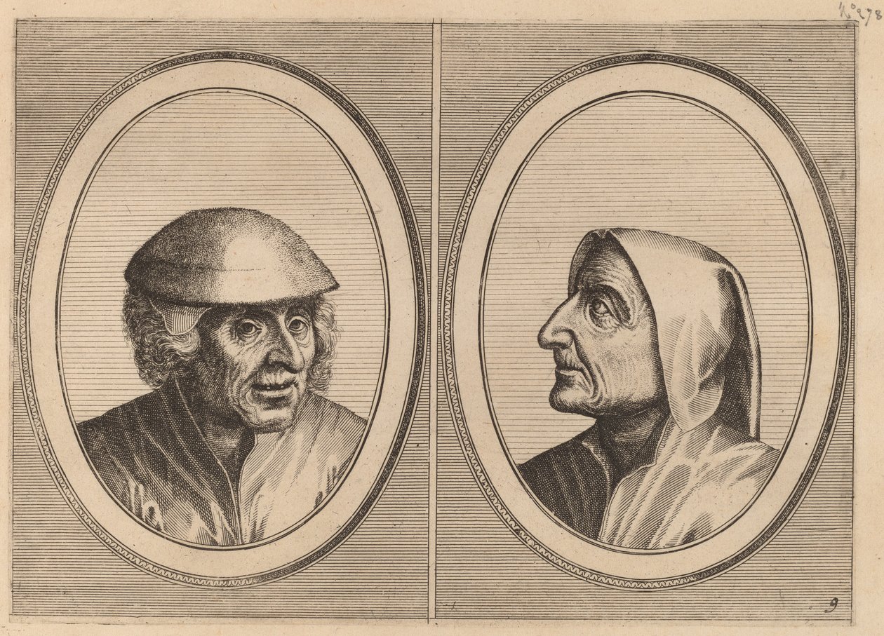 "Kees Geldt-sack" e "Kaarighe Truy" da Johannes and Lucas van Doetechum after Pieter Bruegel the Elder