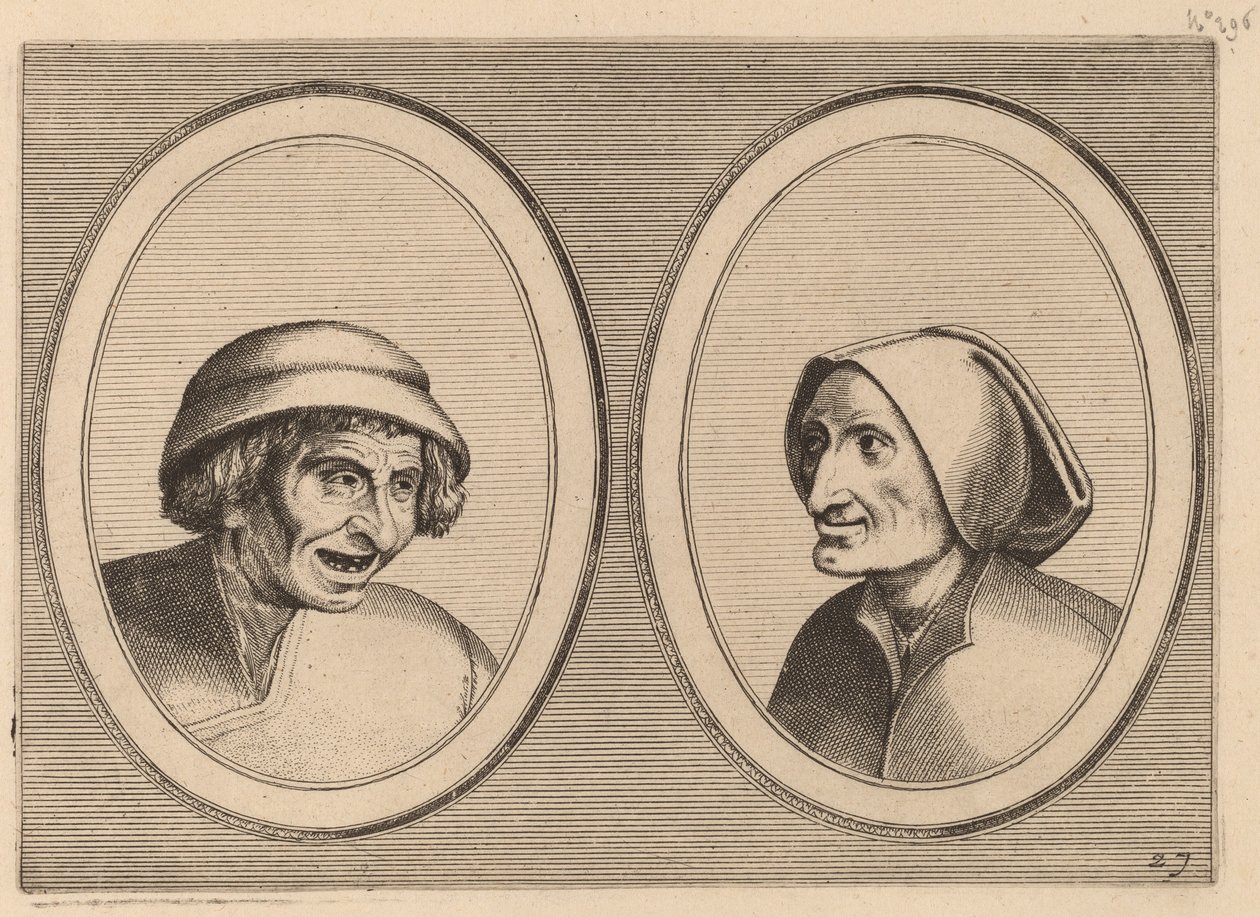 "Keesje Licht-hart" e "Verblinde Swaen" da Johannes and Lucas van Doetechum after Pieter Bruegel the Elder