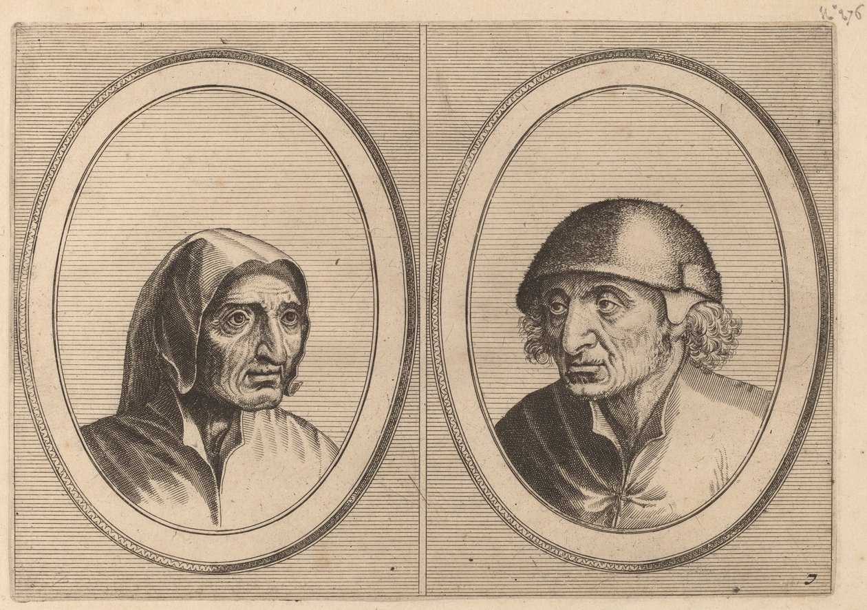 "Rijckje Schimmel-penninghs" e "Lubbert Leever-worst" da Johannes and Lucas van Doetechum after Pieter Bruegel the Elder