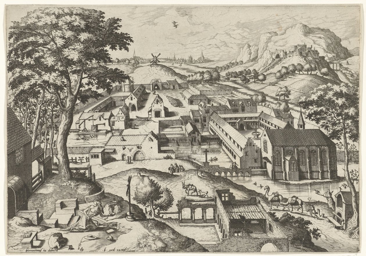 Paesaggio con San Girolamo da Johannes of Lucas van Doetechum
