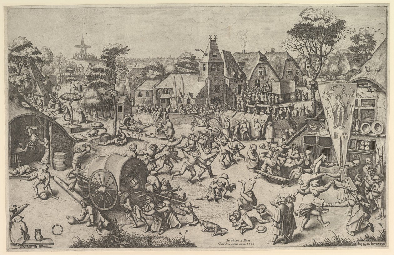 La fiera di San Giorgio, ca. 1569, stampata 1601 da Johannes van Doetecum I