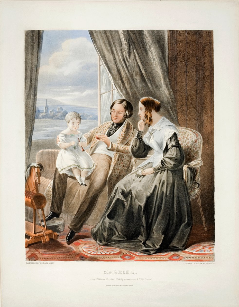 Sposati, litografia di Thomas Fairland (1804-52), pubblicata da Ackermann e Co., 1840 da John Absolon
