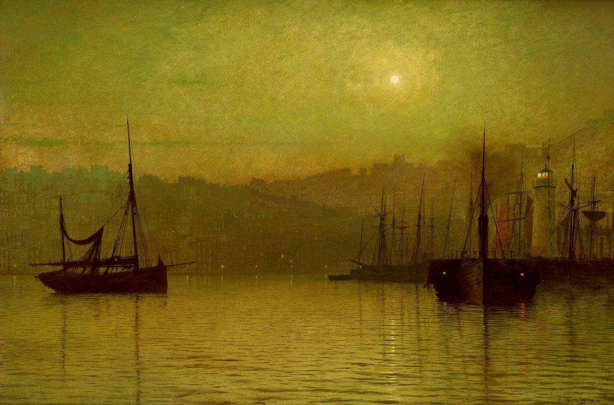 Acque Calme, Scarborough, 1880 da John Atkinson Grimshaw