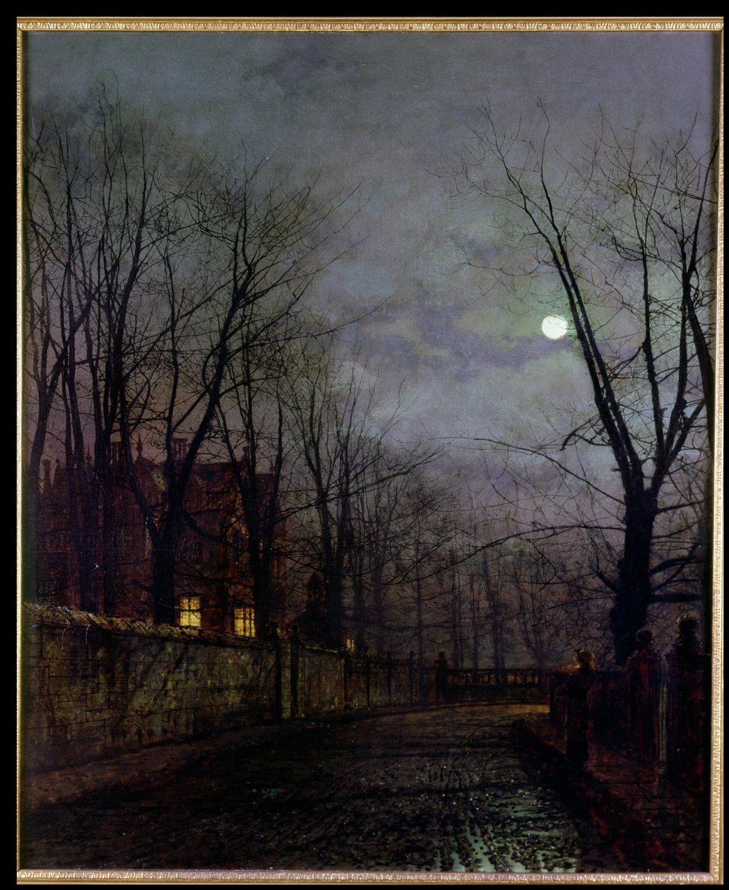 Scena di strada al chiaro di luna, 1882 da John Atkinson Grimshaw