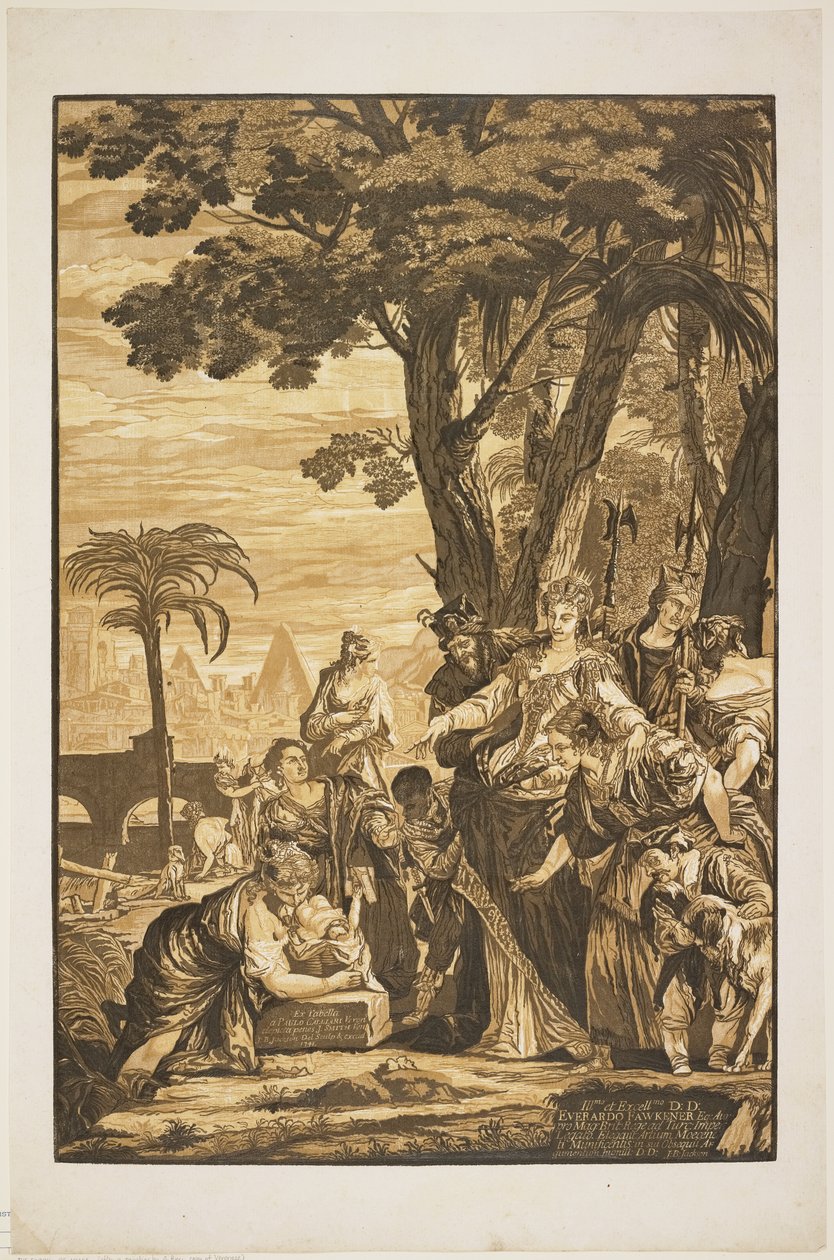 Il ritrovamento di Mosè, 1741 da John Baptist Jackson