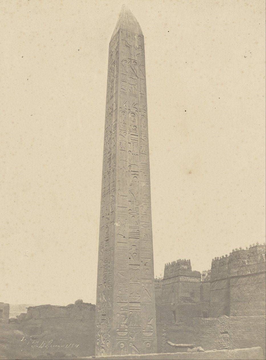 Luxor, obelisco, lati est e sud da John Beasly Greene