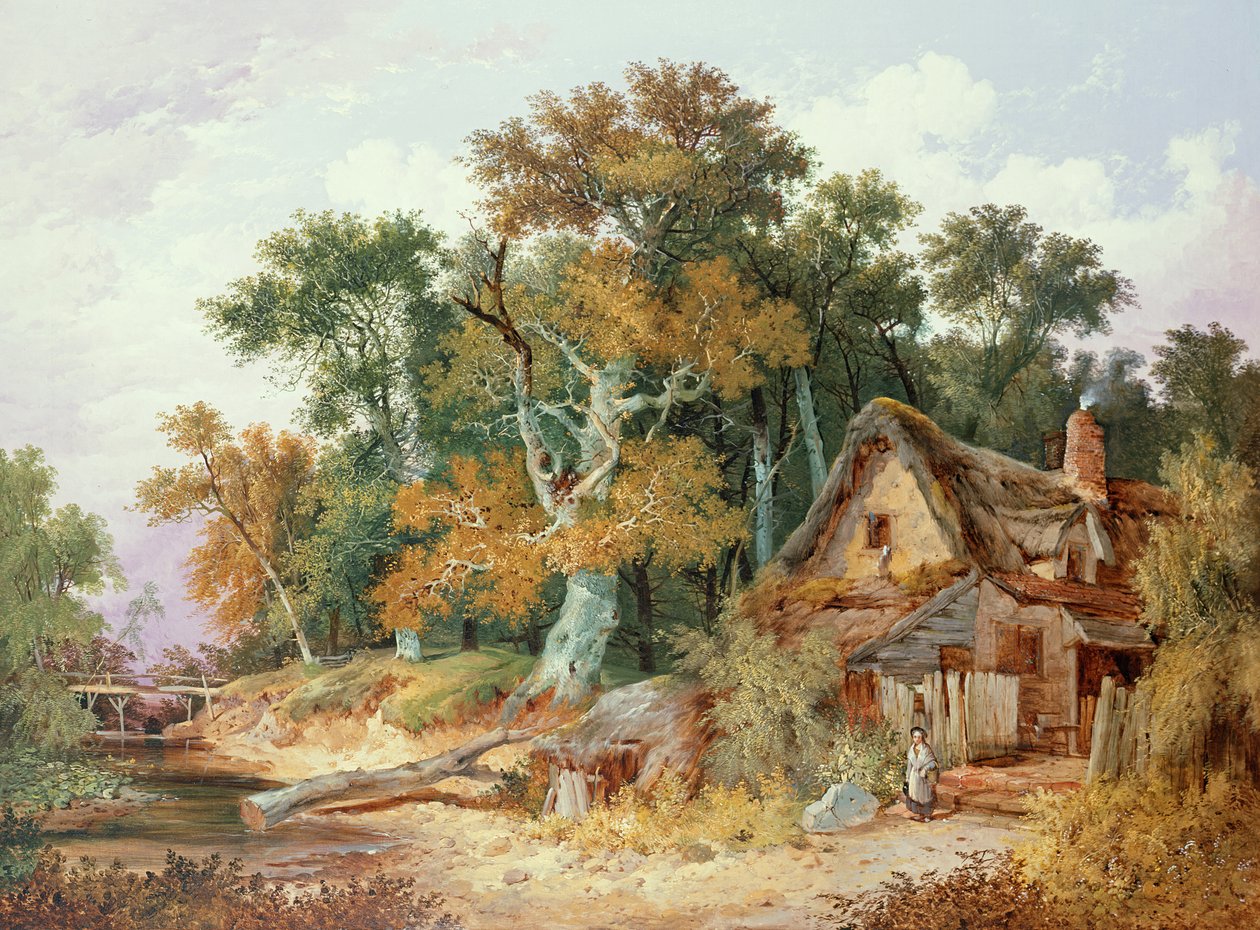 Scena Boschiva con Casetta da John Berney Ladbrooke