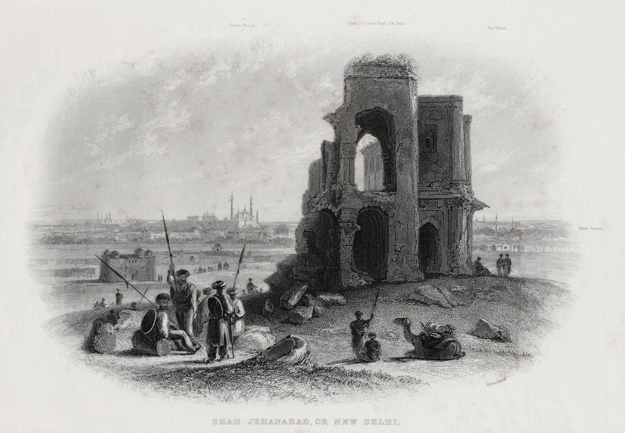 Shah Jehanabad o Nuova Delhi, India da John Brandard
