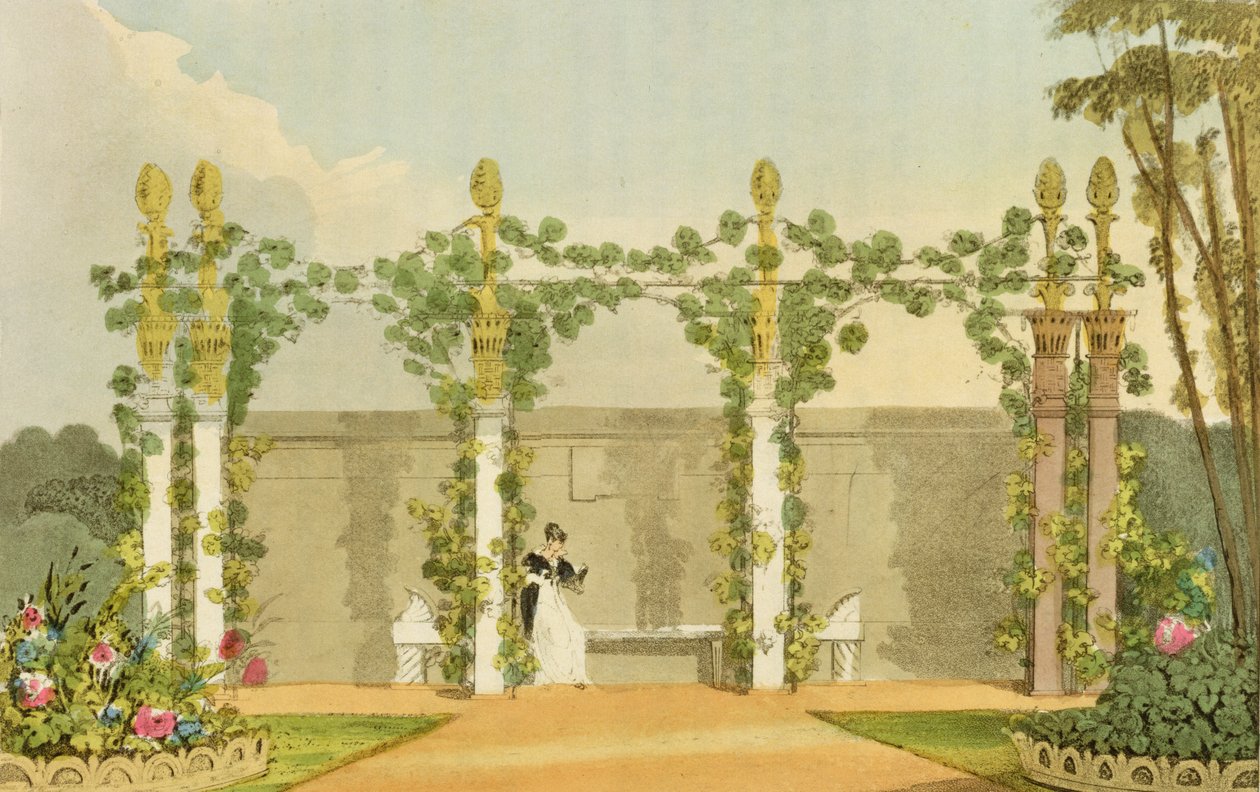 Un sedile da giardino, da 