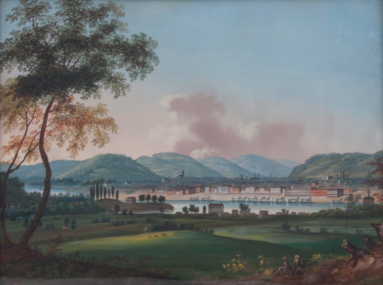 Cincinnati da dietro le caserme di Newport da John Caspar Wild