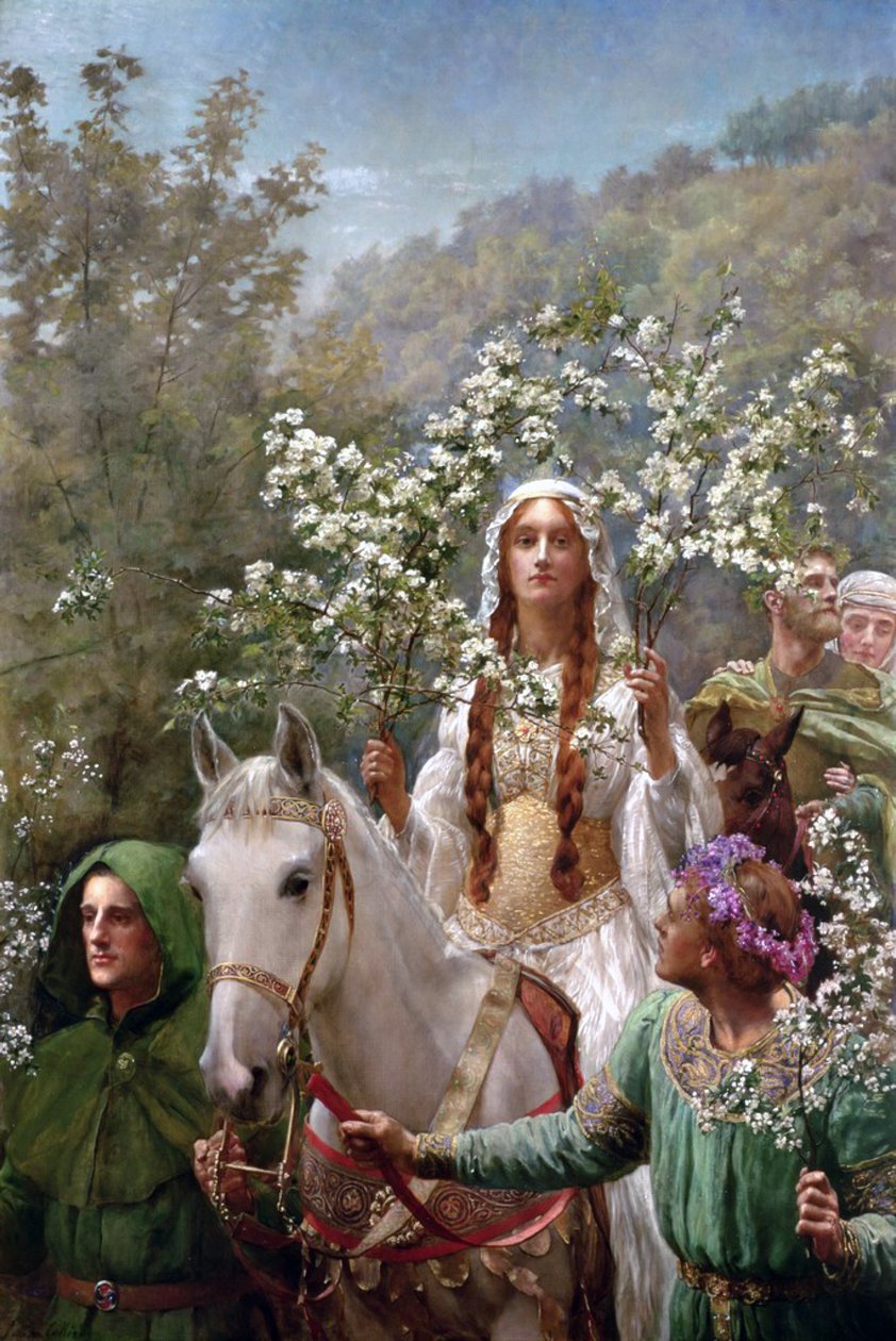 La regina Ginevra a maggio da John Collier
