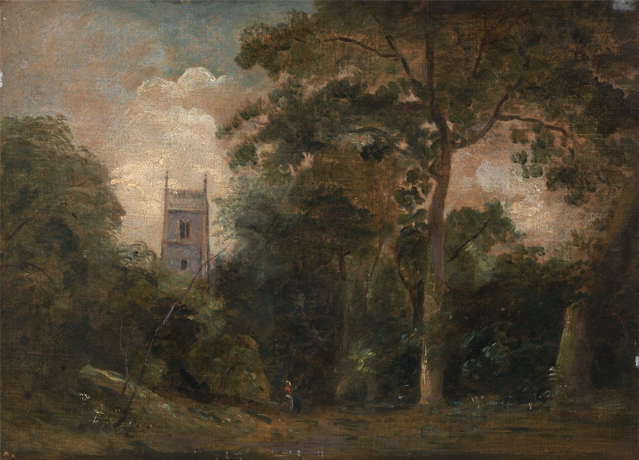 Una chiesa tra gli alberi da John Constable