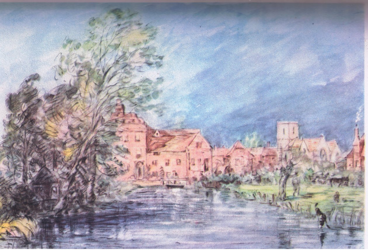 Un villaggio inglese 1821 da John Constable
