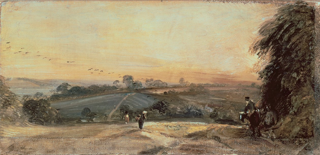 Tramonto autunnale (schizzo) da John Constable
