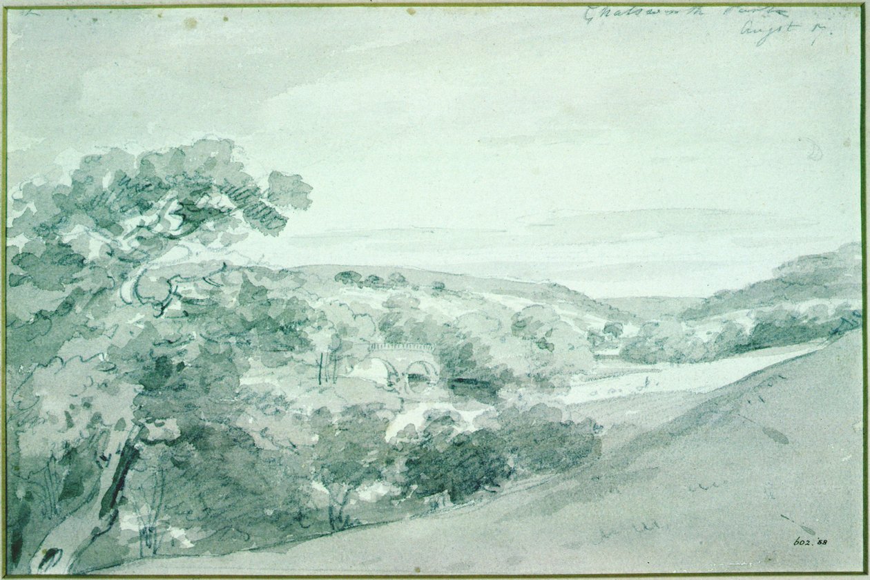 Parco di Chatsworth, 1801 da John Constable
