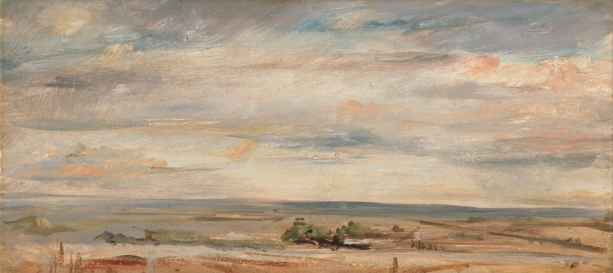 Studio di Nuvole, Mattina Presto, Guardando a Est da Hampstead da John Constable