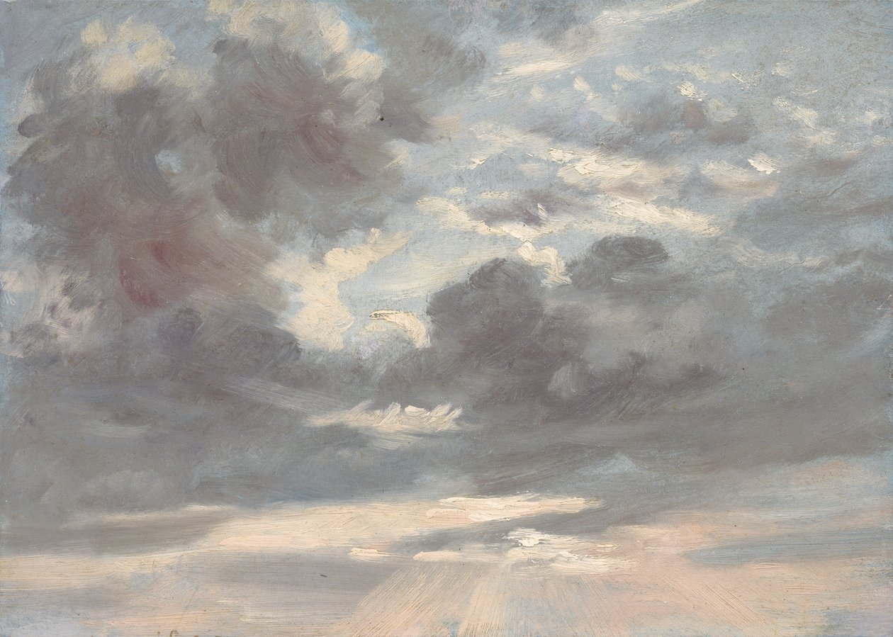 Studio di nuvole: tramonto tempestoso, 1821-2 da John Constable
