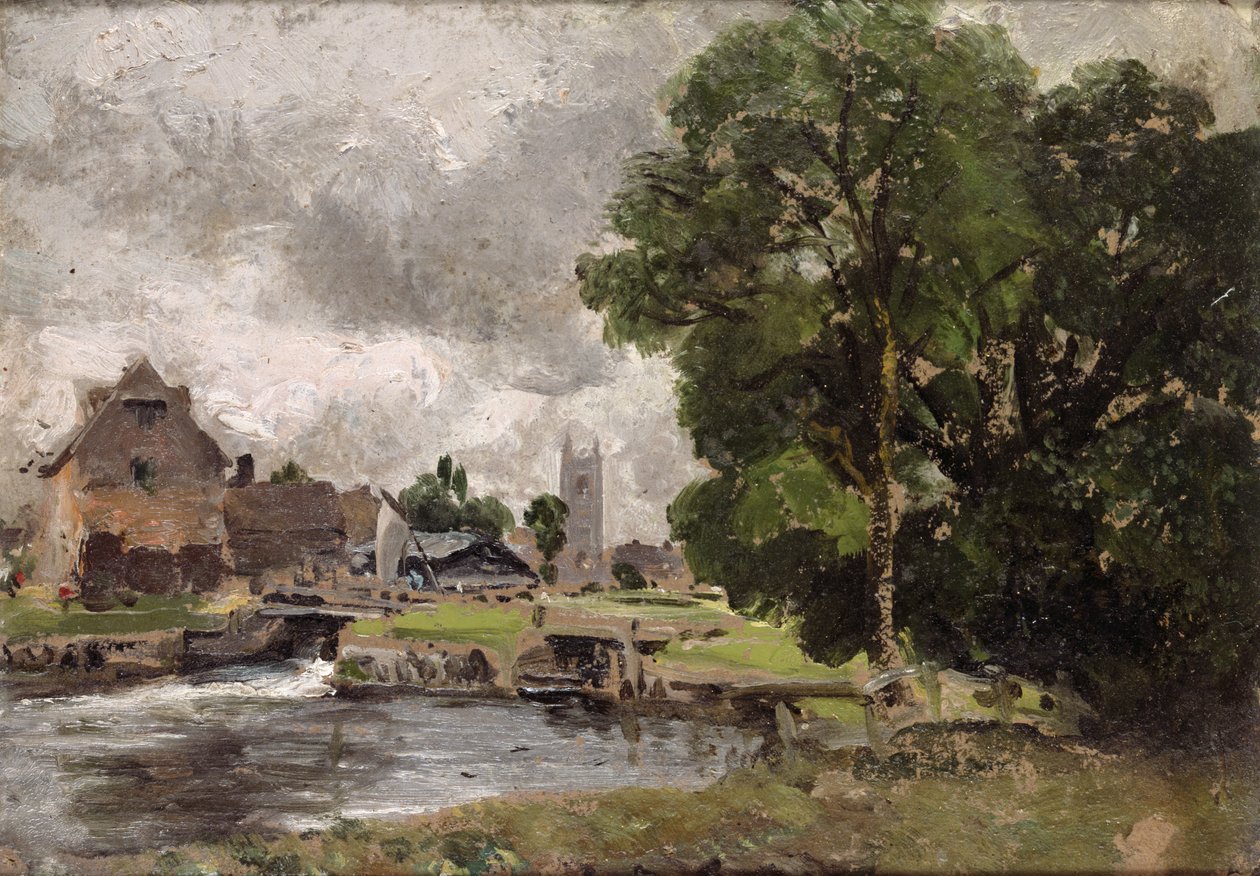 Dedham Lock e Mill da John Constable