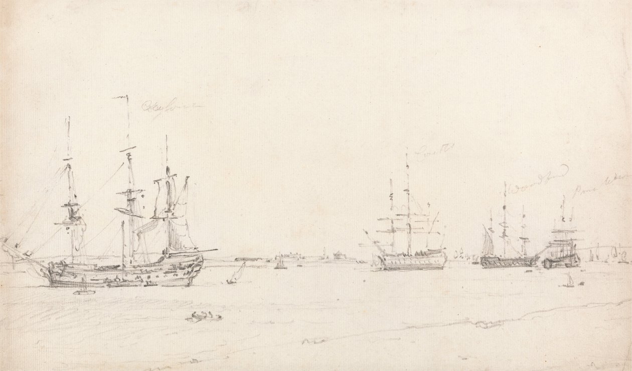 Quattro East Indiamen all