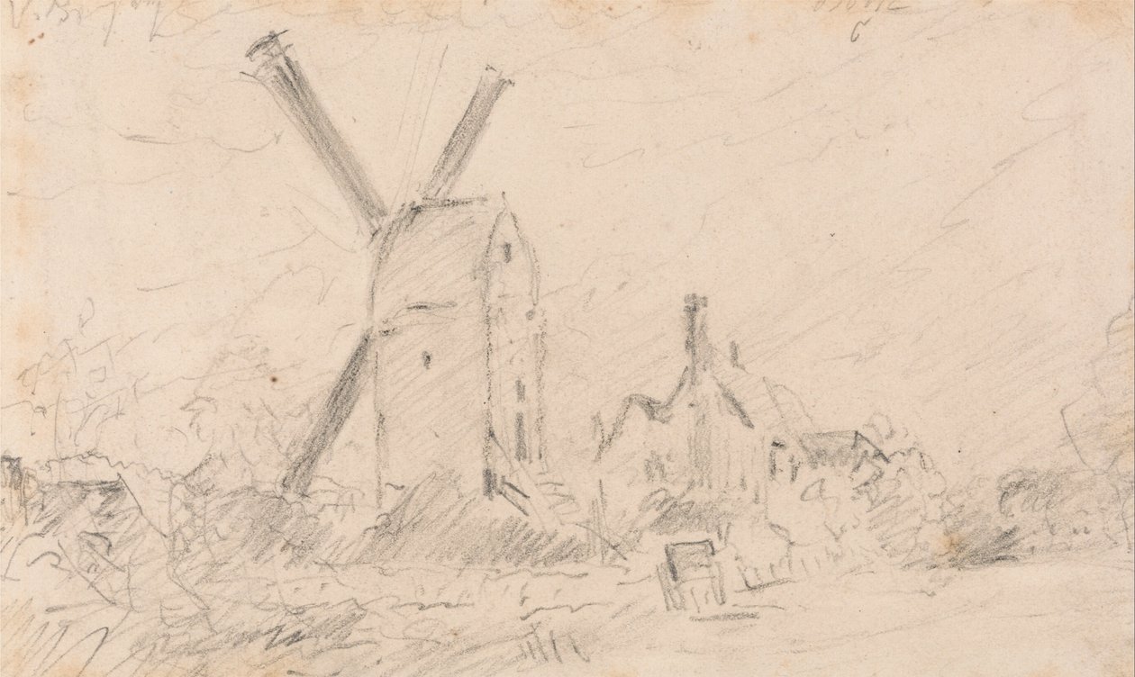 Paesaggio con Mulino a Vento da John Constable
