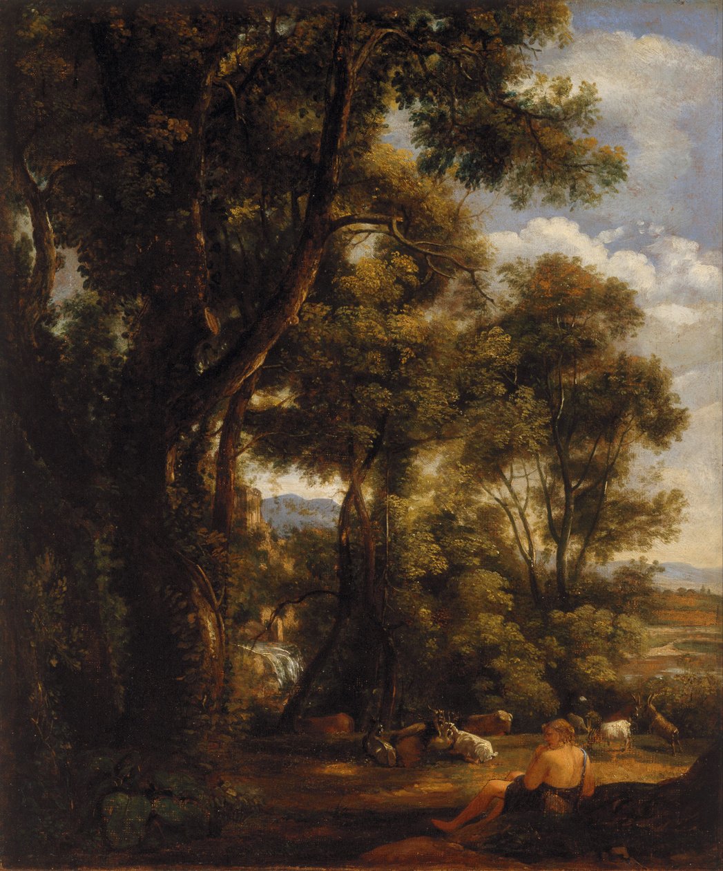 Paesaggio con capraio e capre da John Constable