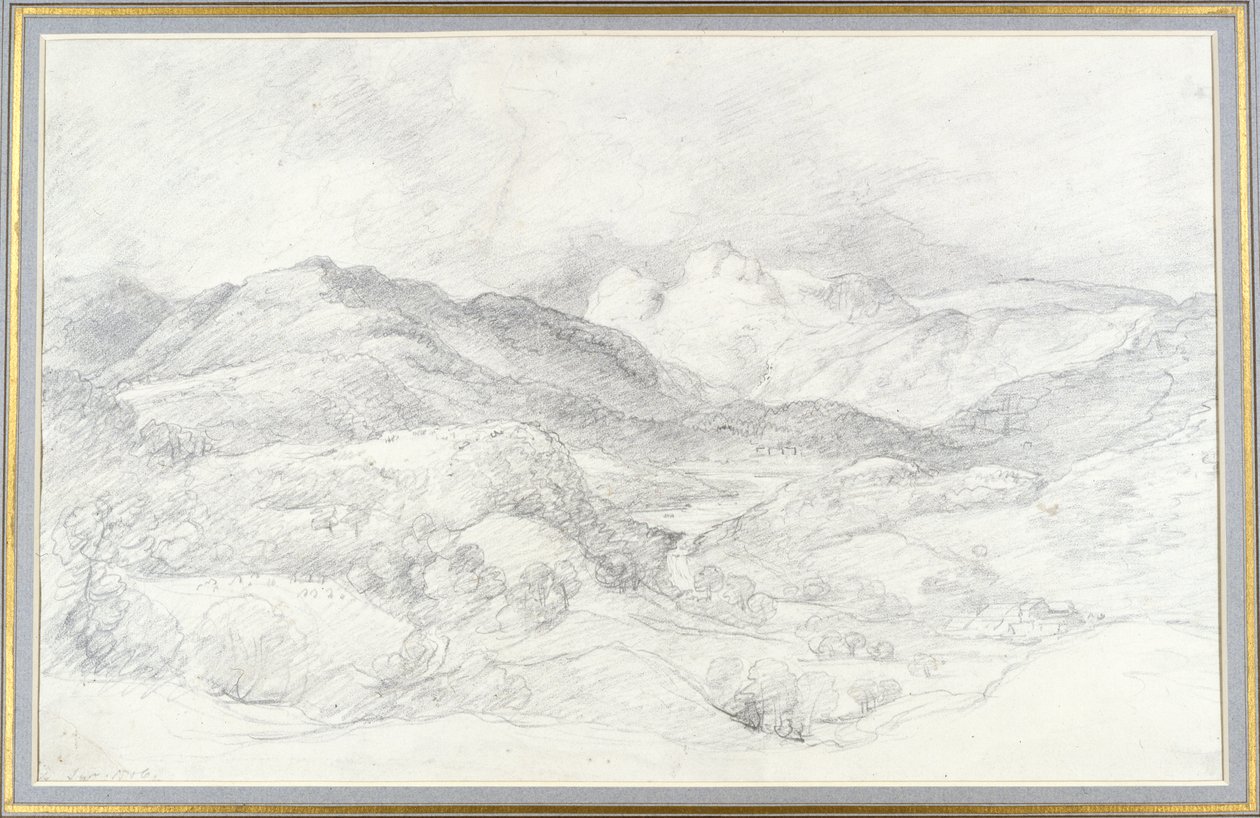 Langdale Pikes da Elterwater, 4 settembre 1806 da John Constable