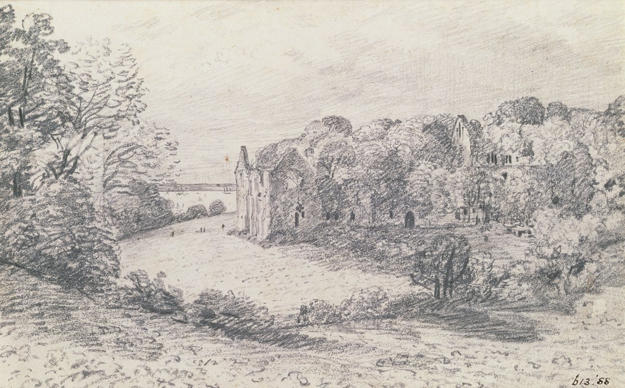 Abbazia di Netley, 1888 da John Constable