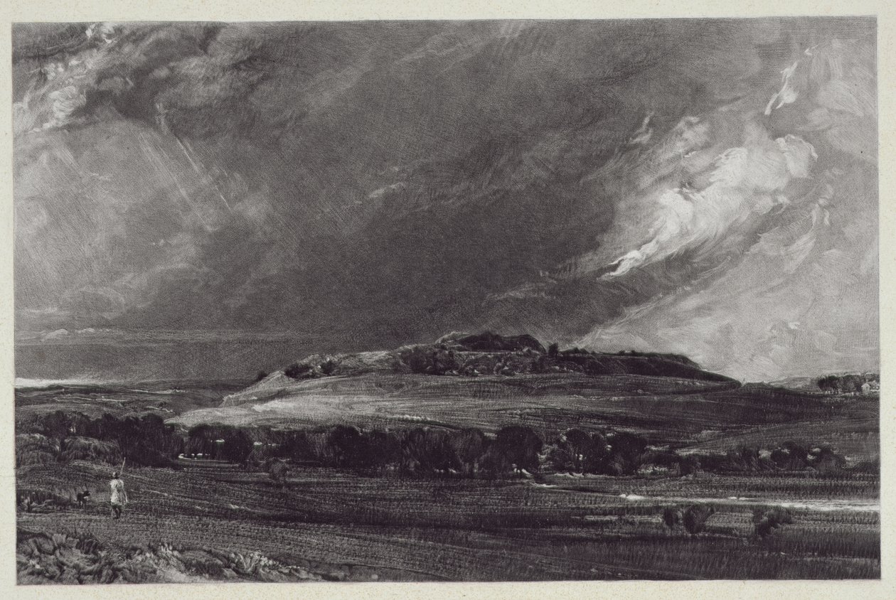 Old Sarum, inciso da David Lucas (1802-81), 1833 da John Constable