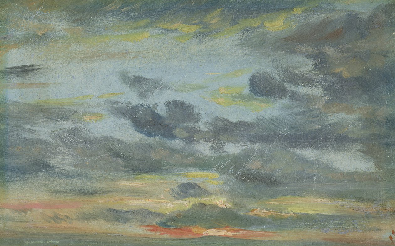 Studio del cielo, tramonto, 1821-22 da John Constable