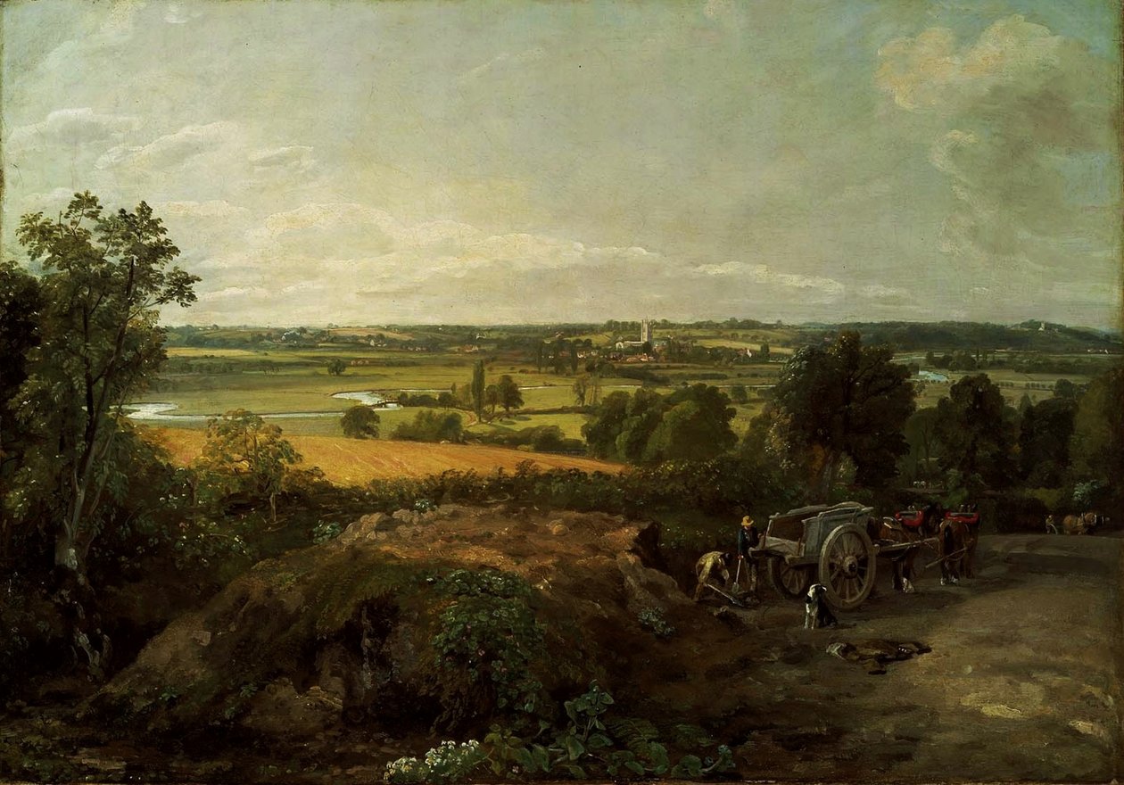 Valle dello Stour e chiesa di Dedham da John Constable